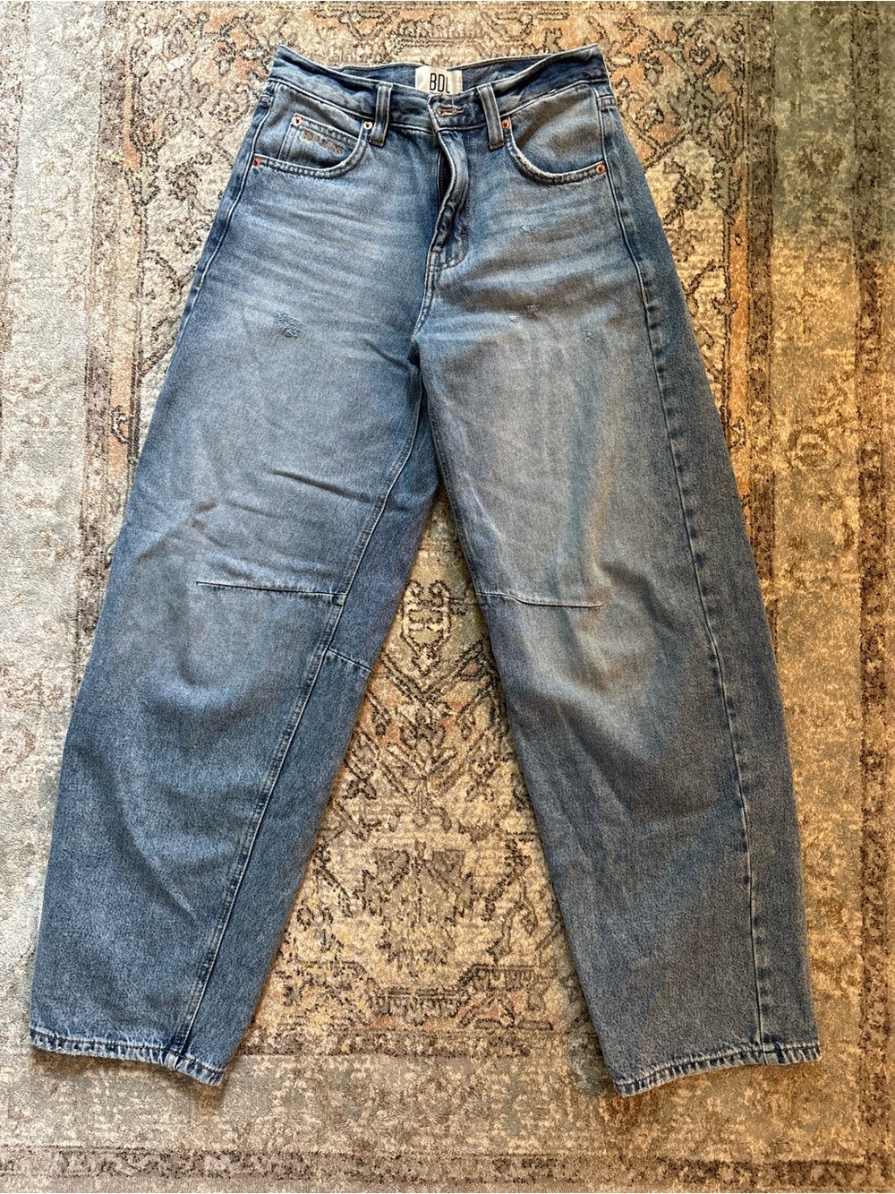 BDG Women's Barrel Blue Denim Jeans